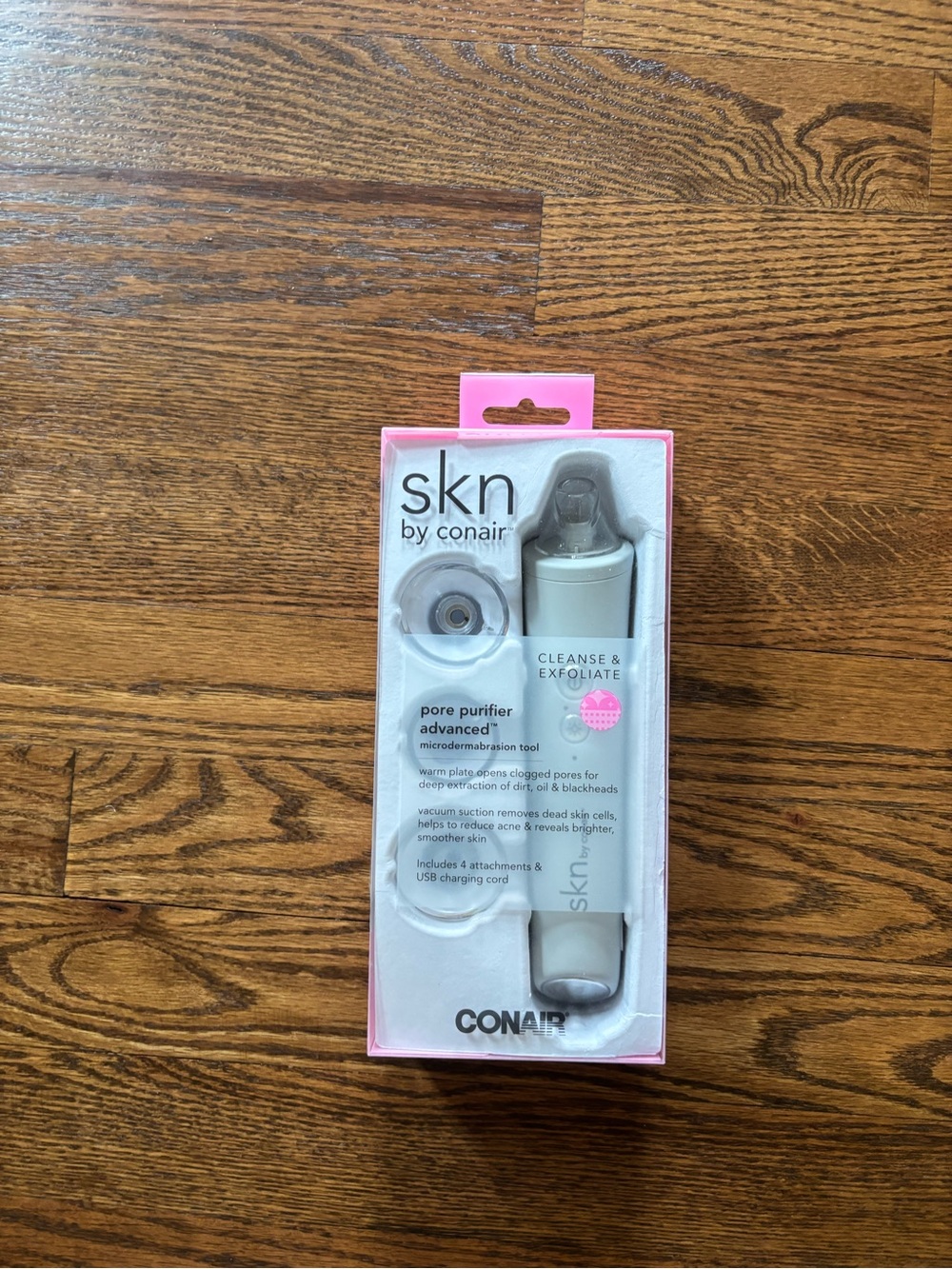 Conair skn Pore Purifier Advanced Microdermabrasion Tool - White/Pink